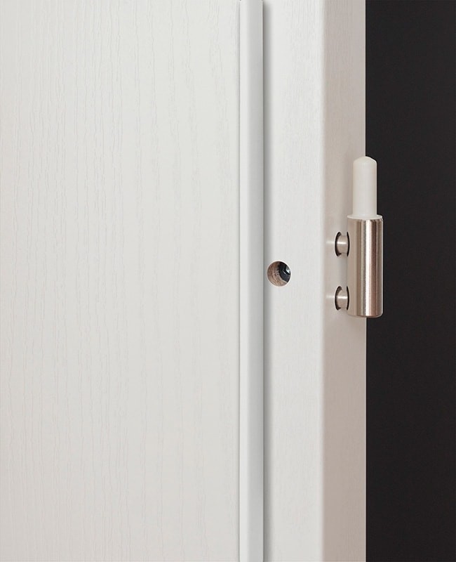 Zimmertür-Set Esche weiß mit 60mm-Zarge CPL DK